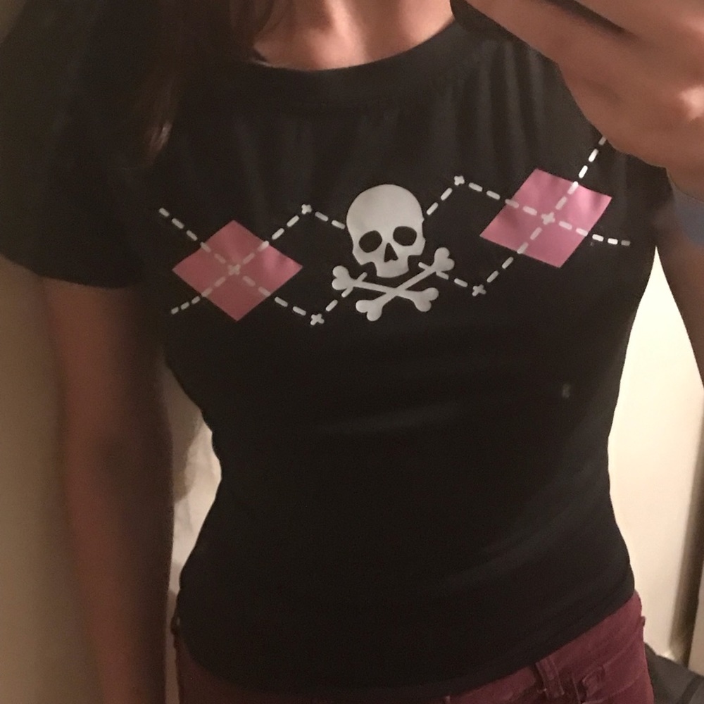 Grunge Emo cropped top 🖤